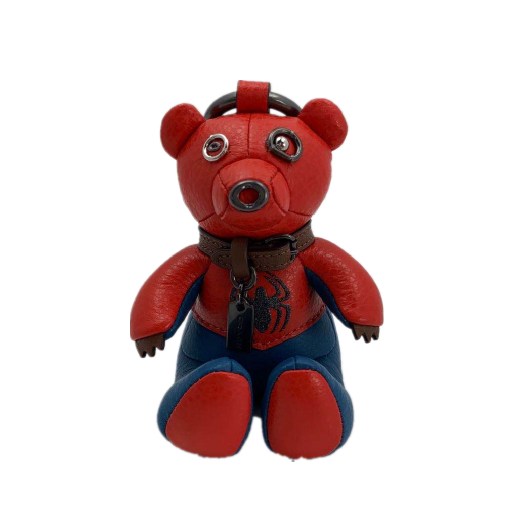 COACH 2751 COACH │ MARVEL SPIDER-MAN COLLECTIBLE BEAR BAG CHARM IN BLUEJAY/RED COACH 2751 COACH │ MARVEL SPIDER-MAN COLLECTIBLE BEAR BAG CHARM IN BLUEJAY/RED